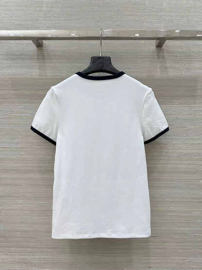 M 25 Early Spring New Letter Slim T-shirt