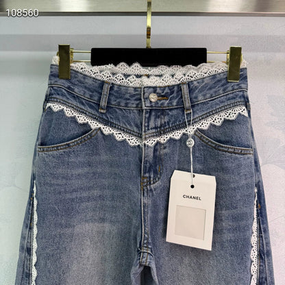 C 25 Lace panel jeans