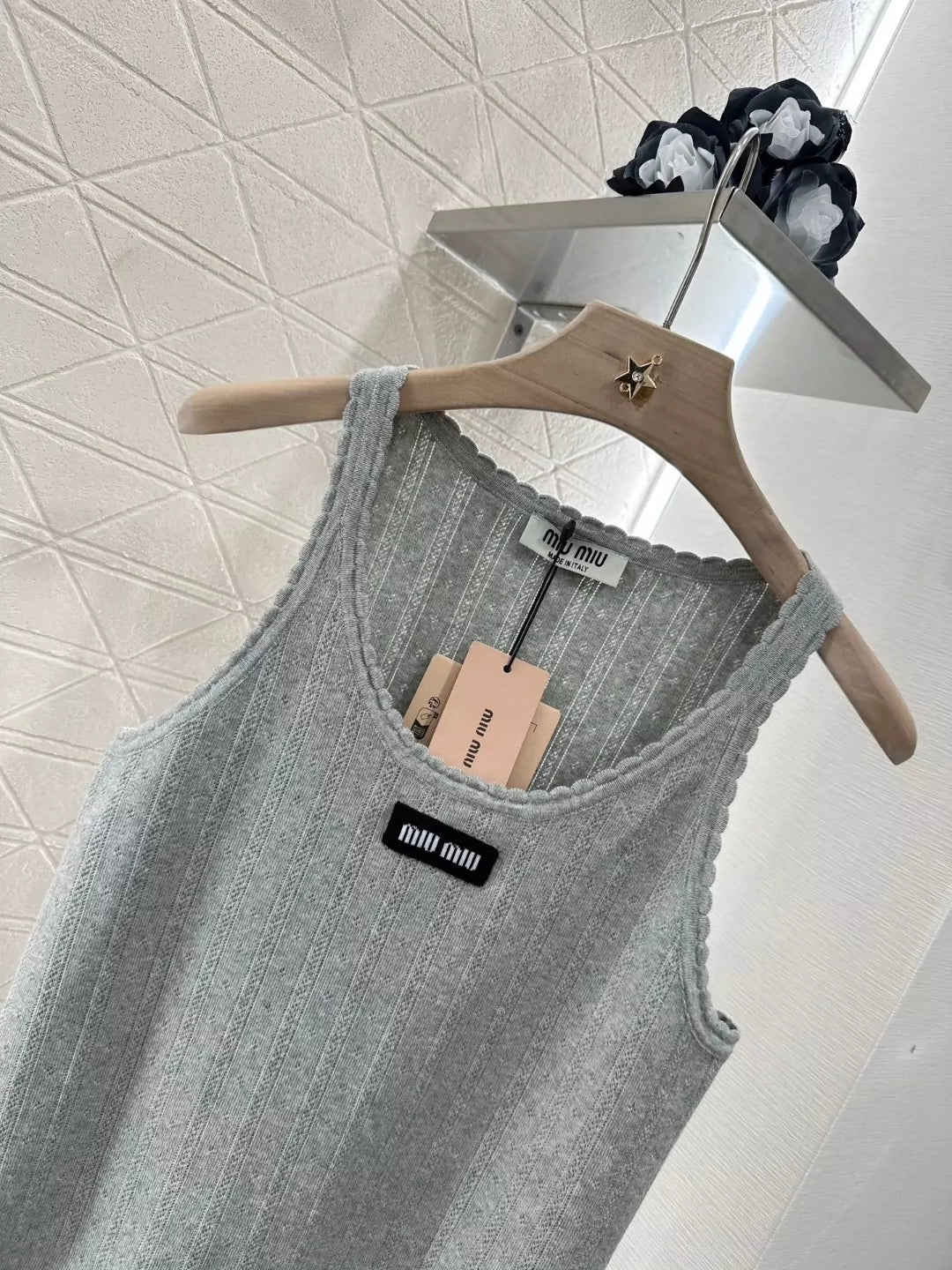 M 25 Spring/Summer 25 Lace Knit Tank Top