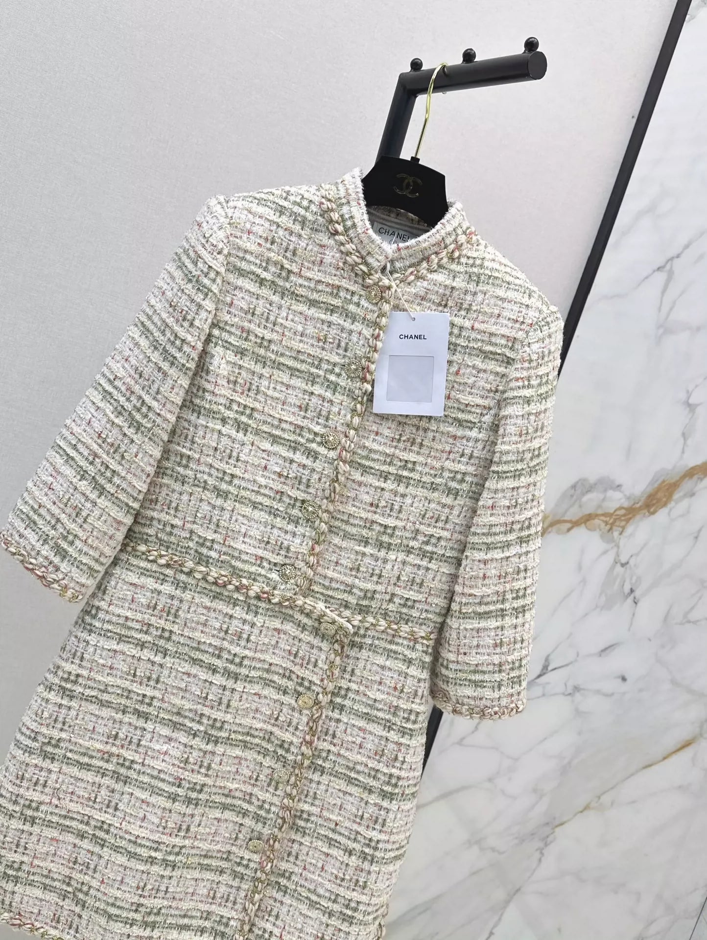 C 25 Woven Tweed Dress