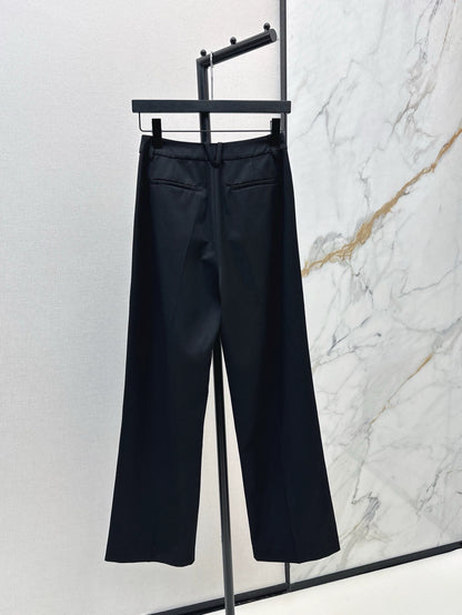 Ve 25 Spring/Summer newest style metal button decoration high-waisted small suit pants