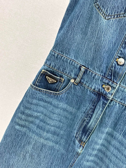 P 25 Spring/Summer New Sleeveless Denim Dresses