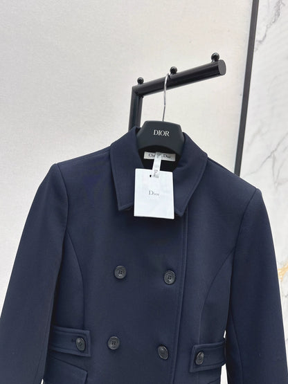 Di 25 Classic Lapel Double-Breasted Blazer