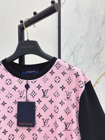 L 25 Printed knitted short sleeves