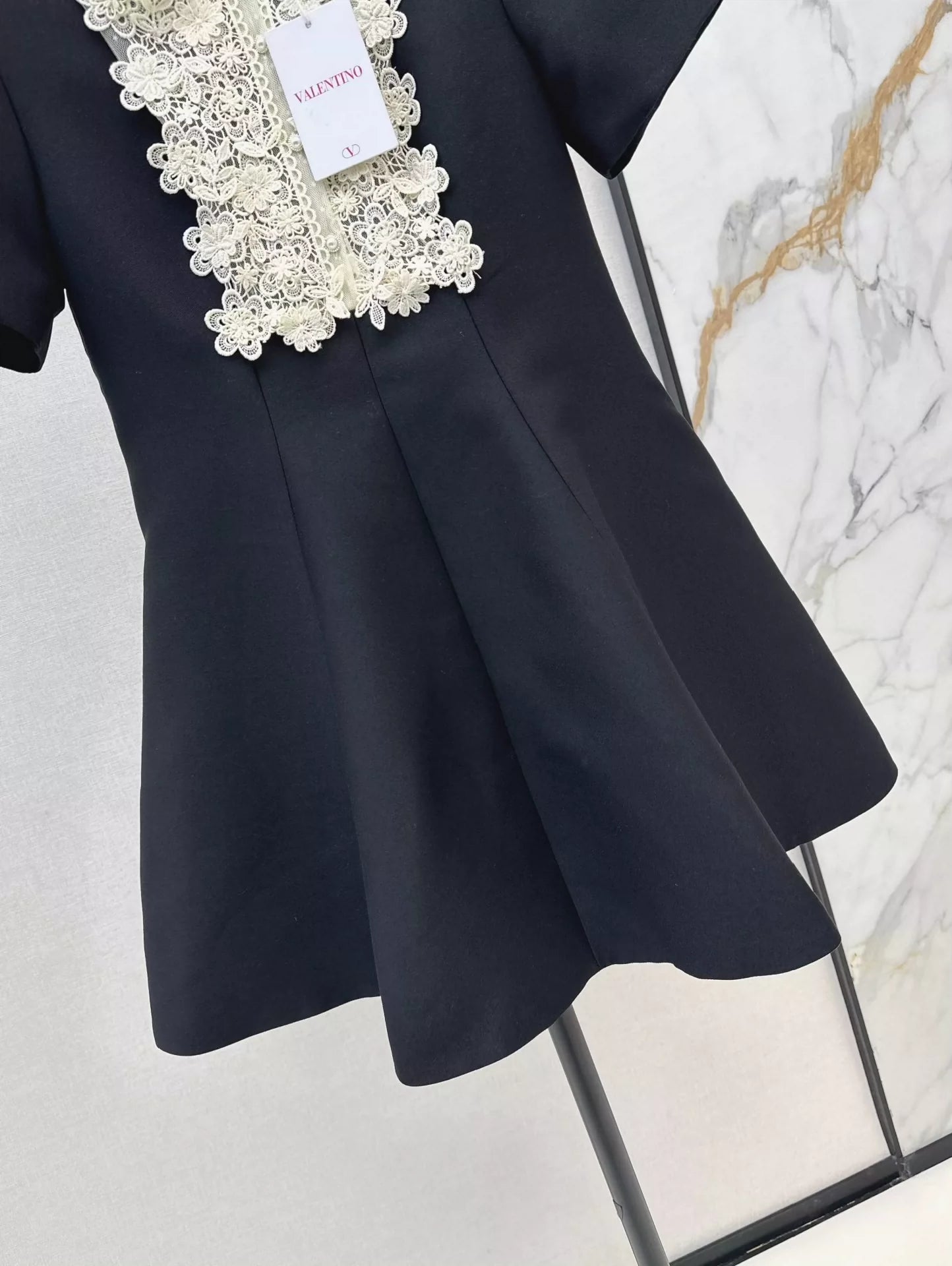 V 25 Spring/Summer Embroidered Lace Collar Doll Style Short Sleeve Dresses