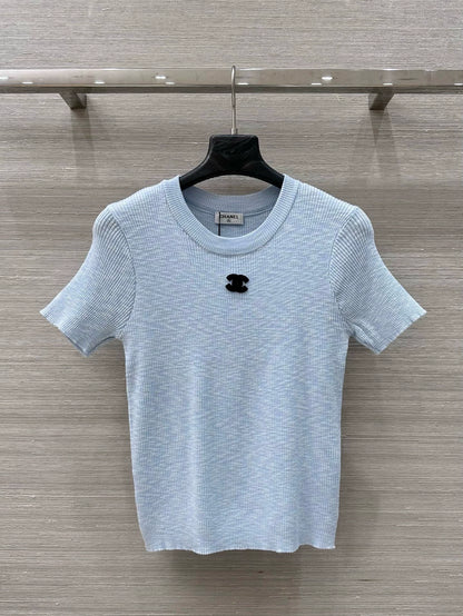 C 25 Dopamine Colorway Strick-Kurzarmoberteil