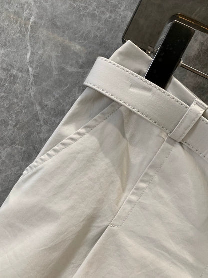 M 25 Belt skirt pleated skirt
