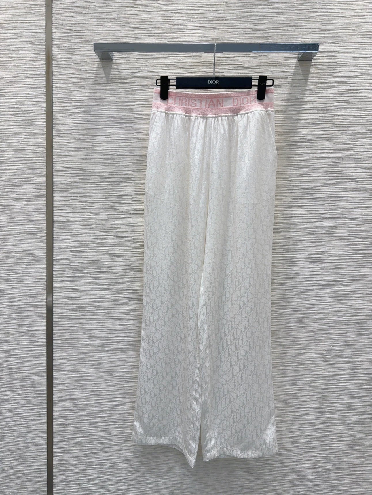 D 25 New Dark Flower Letter Ribbon Casual Trousers