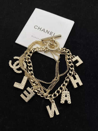 25 Summer New Letter Colored Multilayer Bracelet
