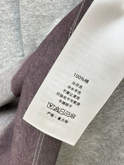 D 25 spring and summer latest pattern gradient short sleeve T-shirt