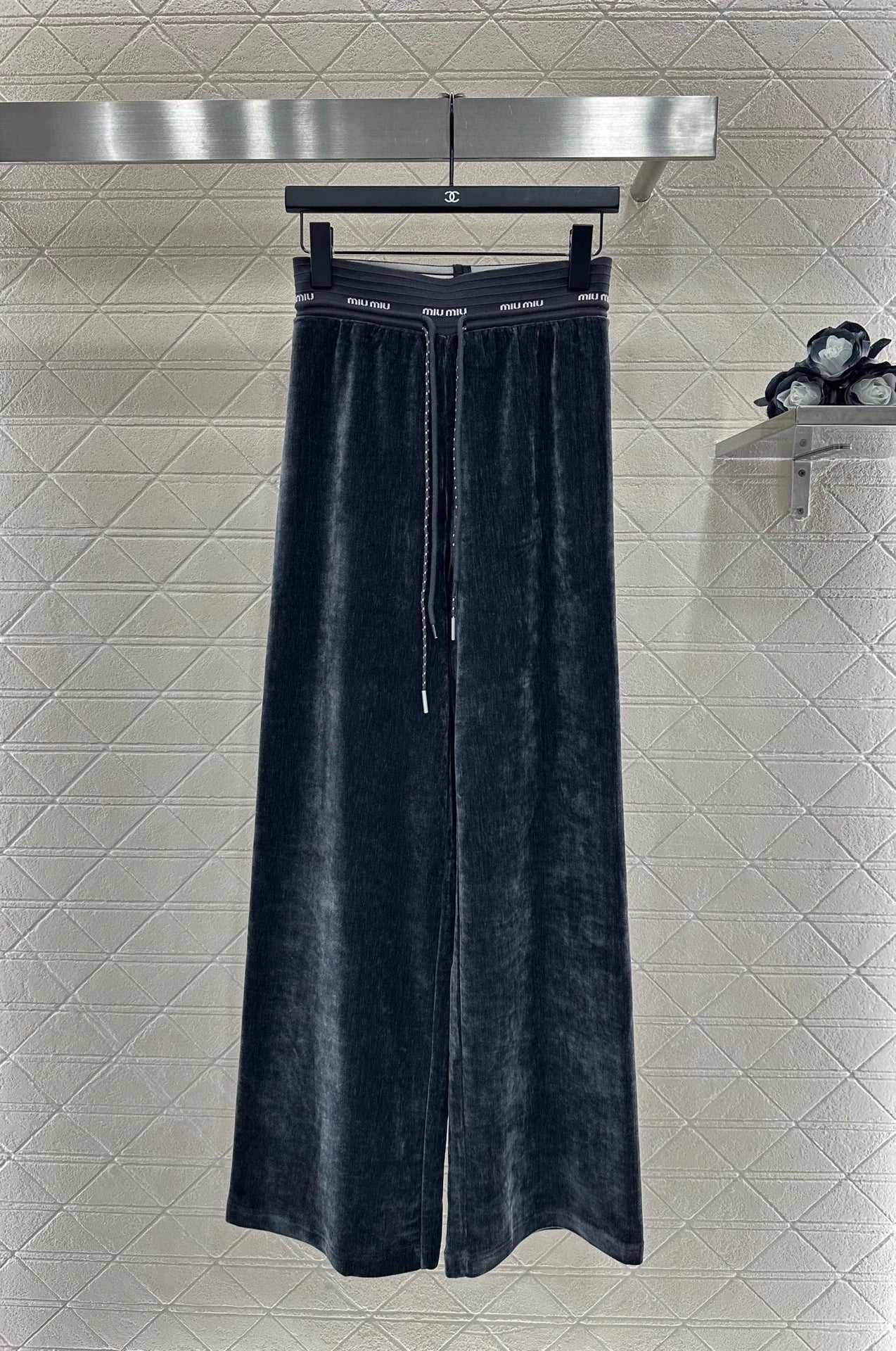 M 25 drawstring wide-leg trousers