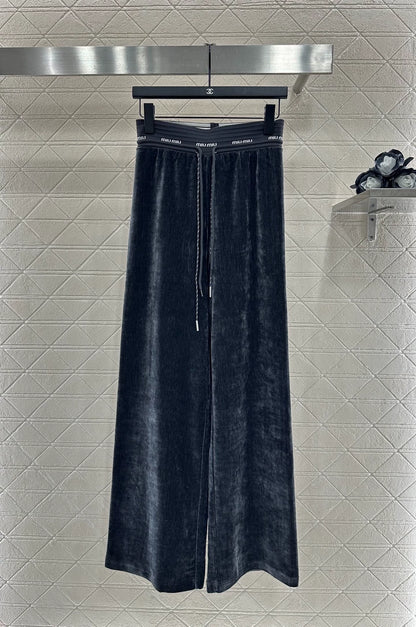 M 25 drawstring wide-leg trousers