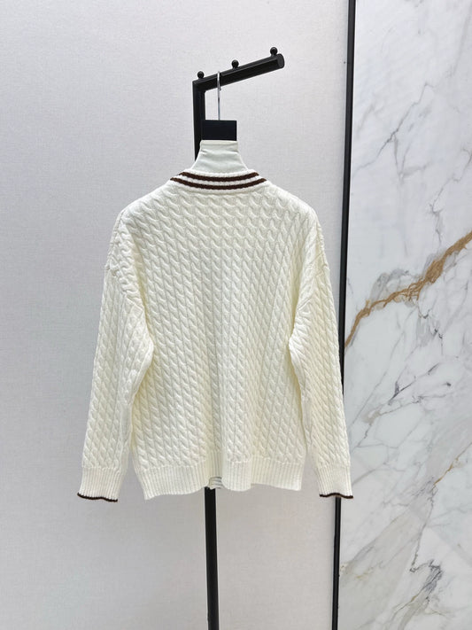 Bru 25 Logo-embellished cashmere cardigan