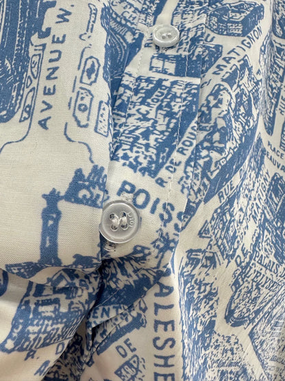D 25 Paris Arc de Triomphe map print sleeveless dress