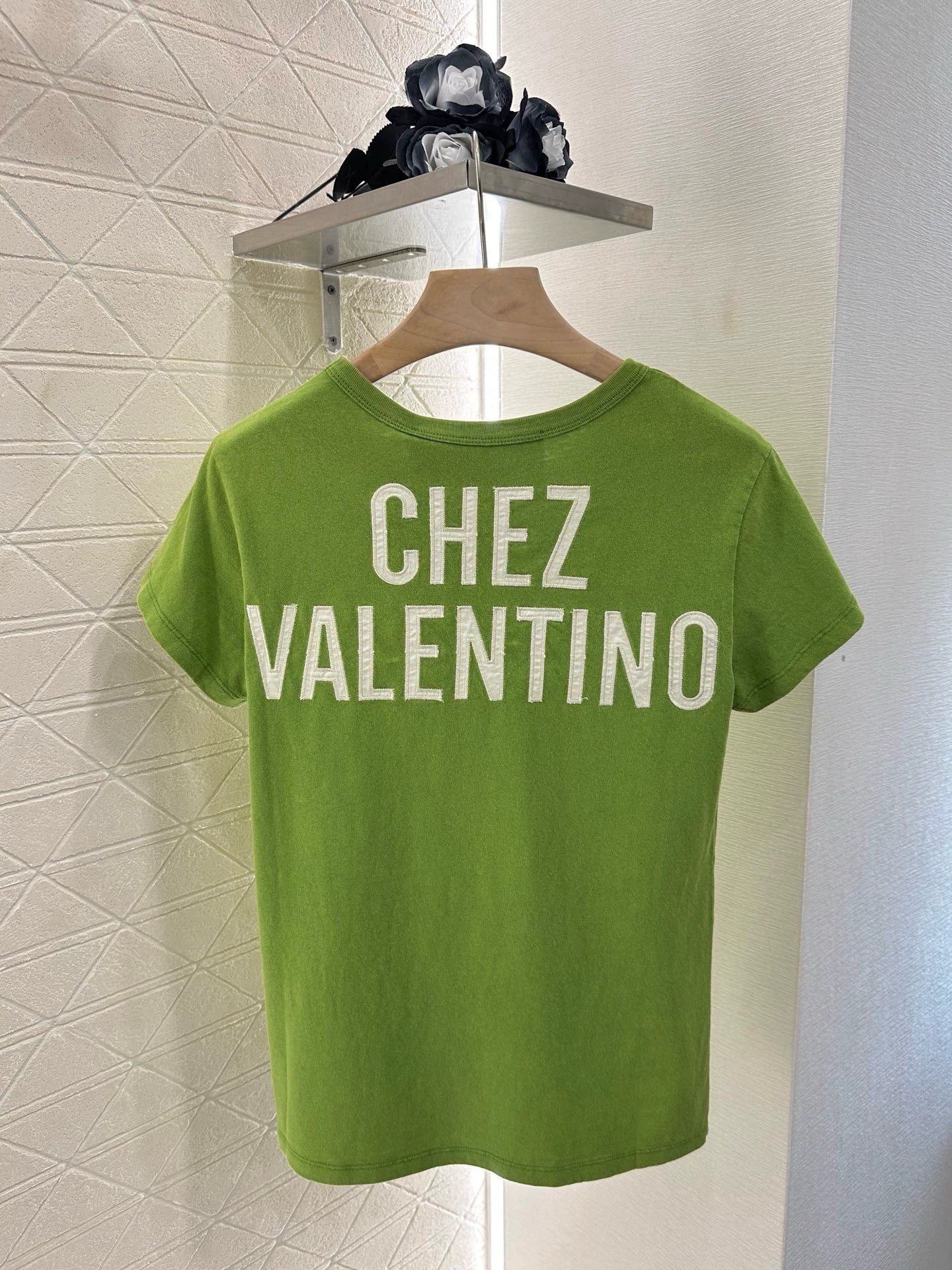 V 25 Round neck embroidered printed short sleeve T-shirt