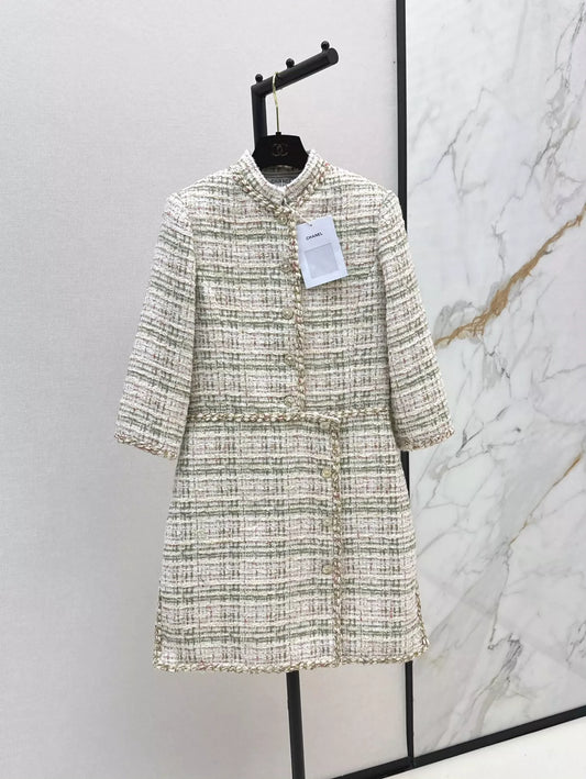 C 25 Woven Tweed Dress