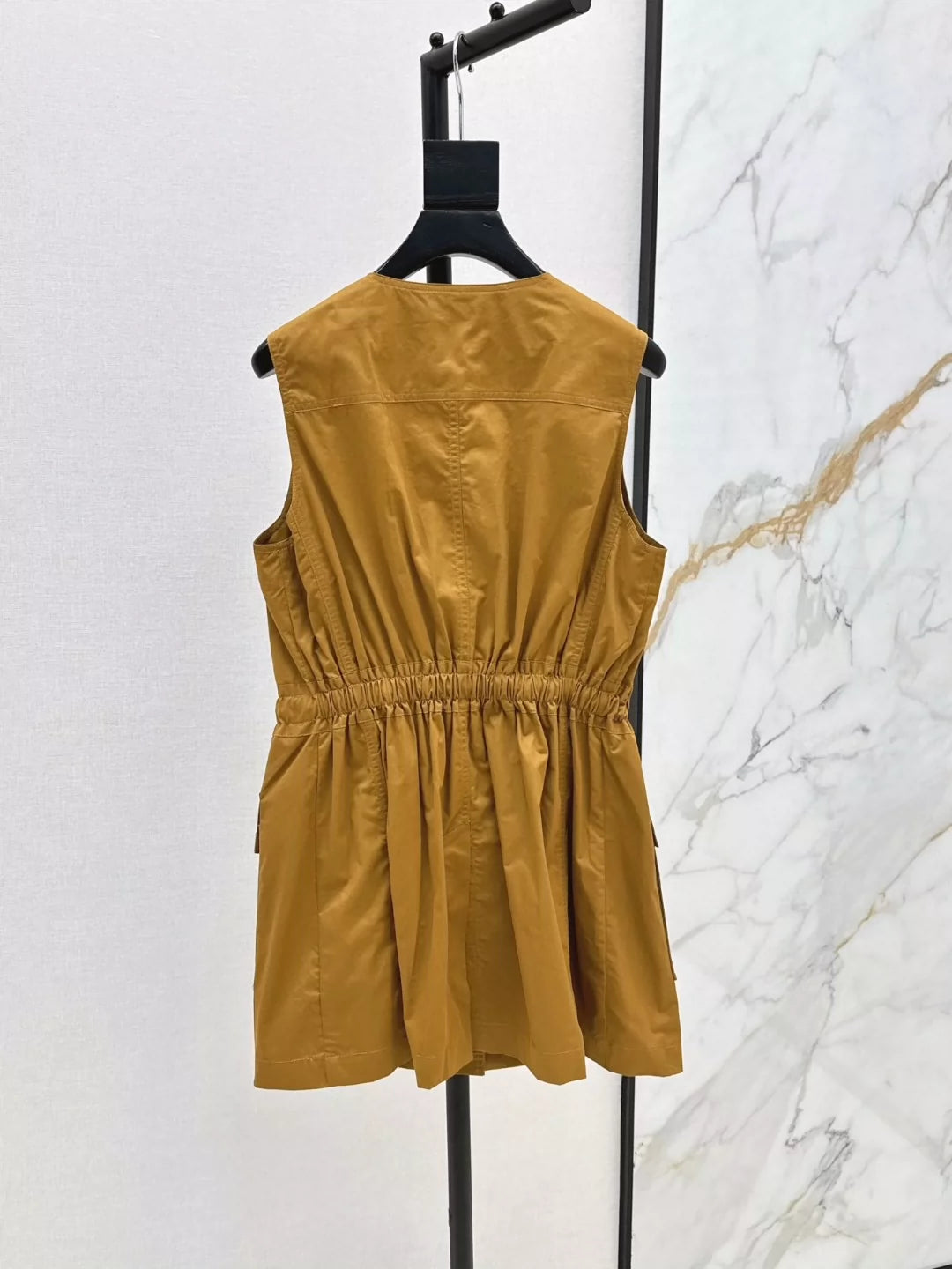 CHL 25 Spring and Summer New Temperament Workwear Pocket Vest Dresses