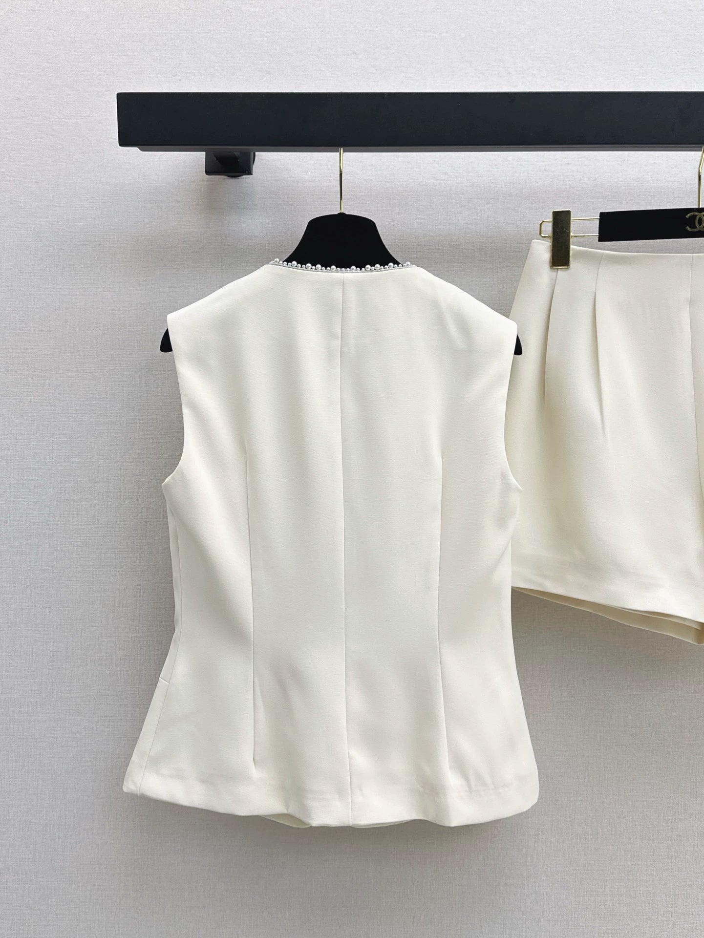 C 25 spring and summer new suit cubic waisted vest + shorts