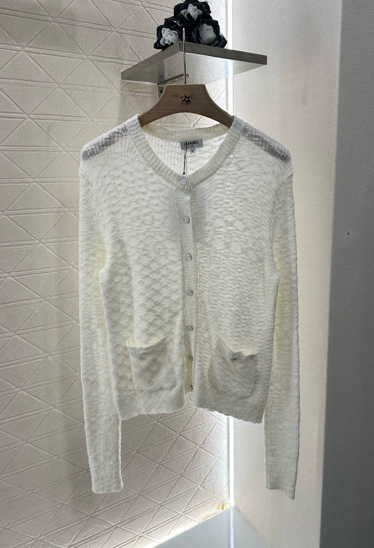 C 25 New Grain Textured Knit Cardigan