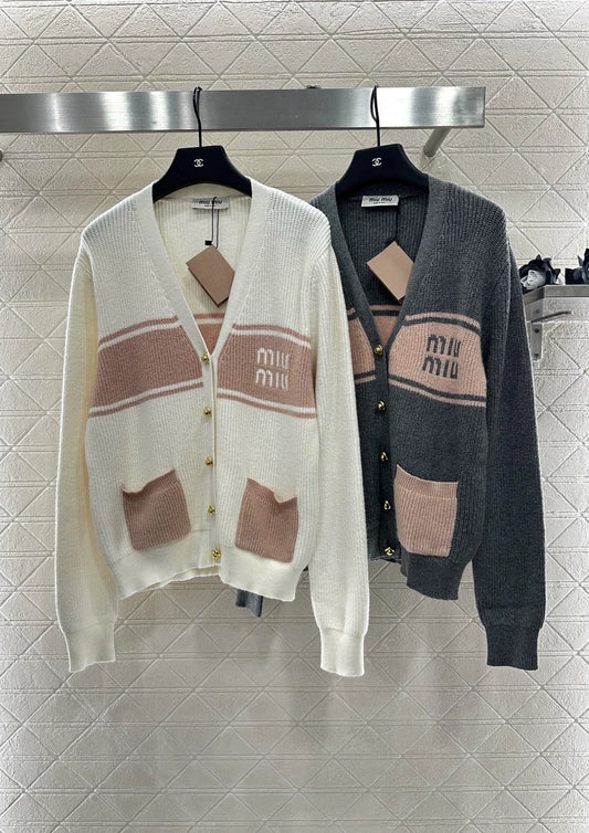 M 25fw Simple casual knitted cardigan