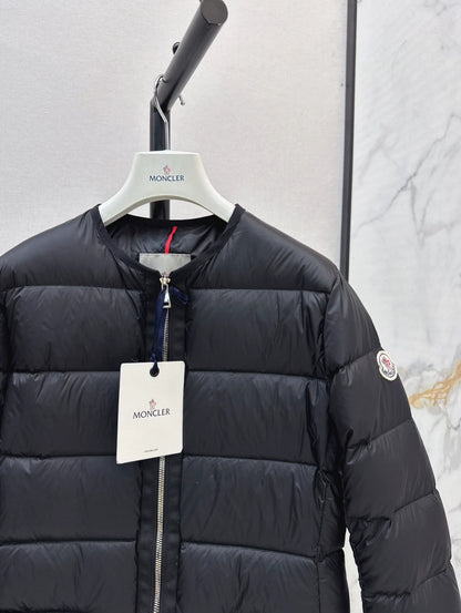 MON 25fw Simple round neck down jacket(BLACK/PINK/BROWN)