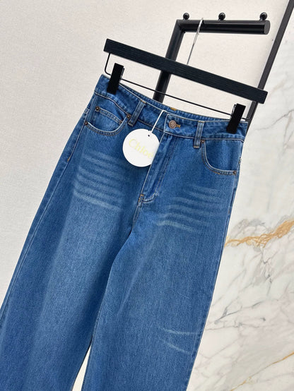 chl 25  25 Spring/Summer New Straight wide-leg high waist jeans