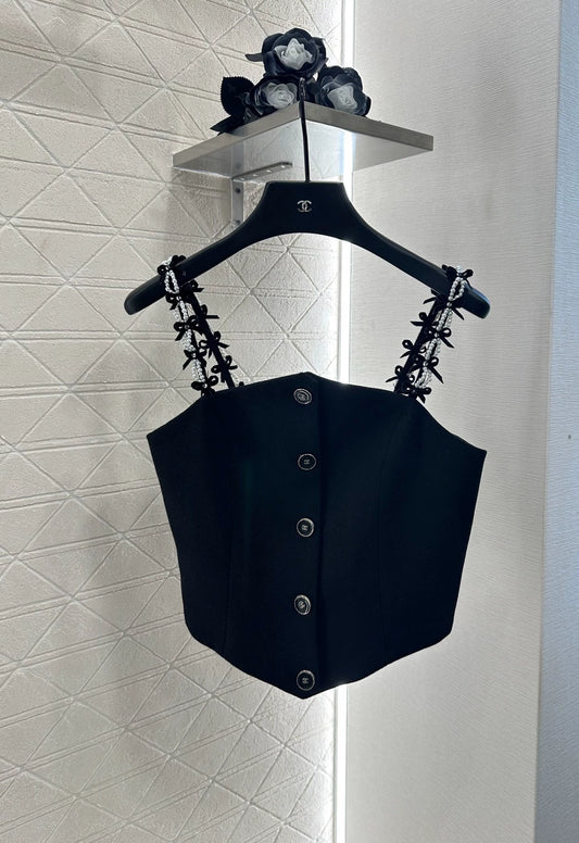 C 25 Pearl Bow Camisole