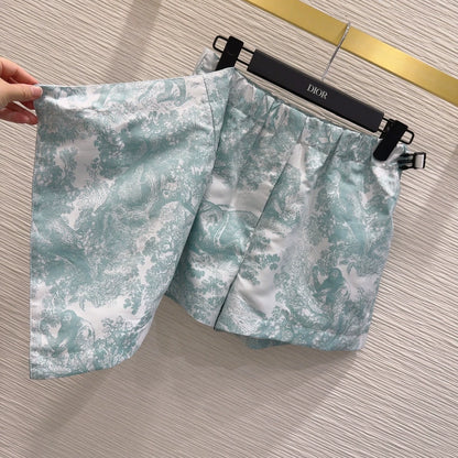 D 25 New Animal Jungle Printed Button Down Dress Pants