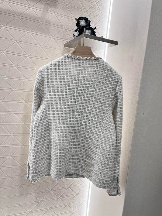 C 25 Early Spring 25 New Check Tweed Jacket