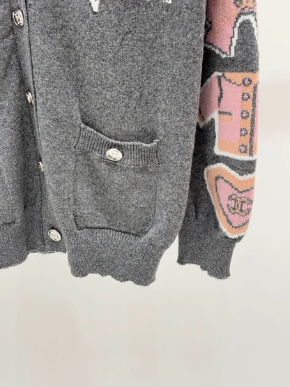 C 25 Spring/Summer New Style Girls Logo Casual Knit Cardigan