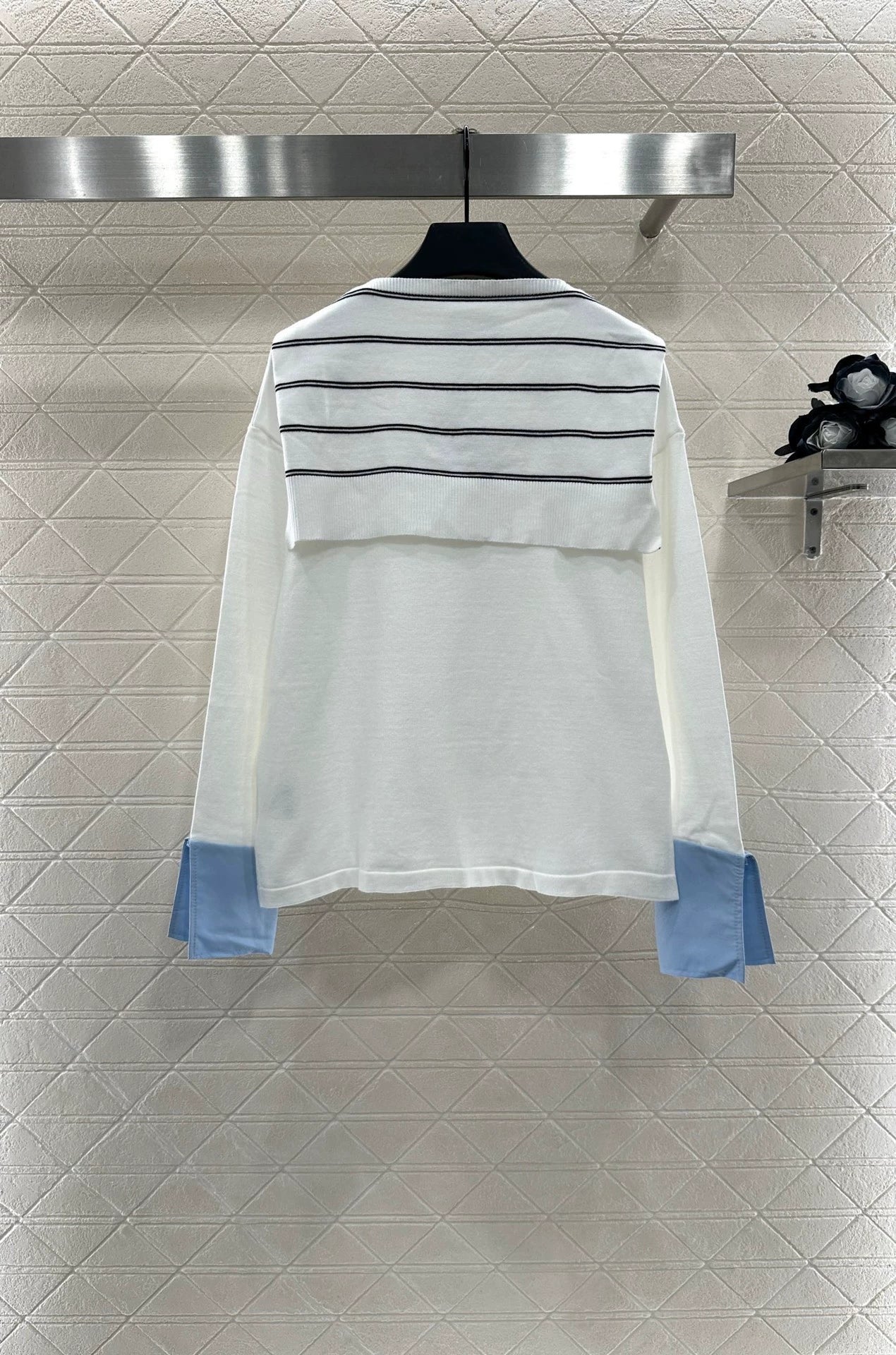 M 25 Shawl Collar Knit Top and Pants Set
