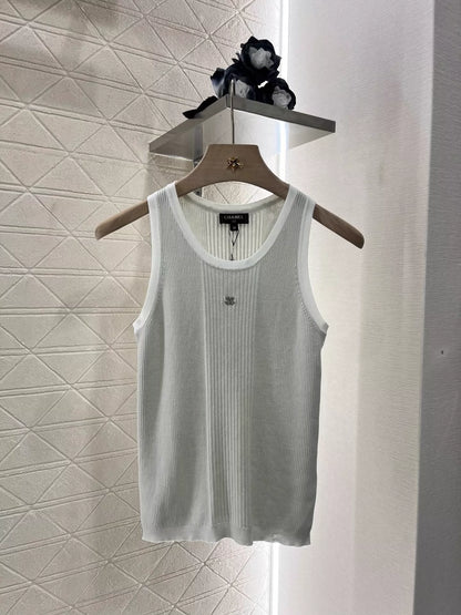 C 25 Vibrant Pink Slim Fit Knit Vest(Pink gray yellow)