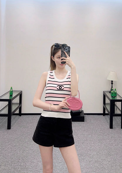 C 25 Striped knit undershirt