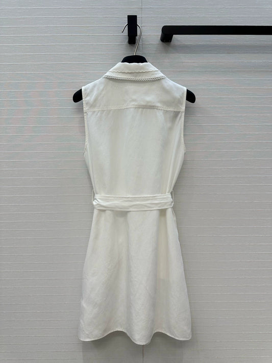m 25 Early spring girly style doll neck sleeveless dress