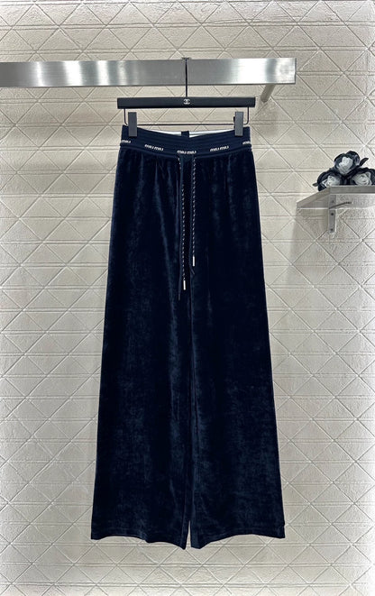M 25 drawstring wide-leg trousers