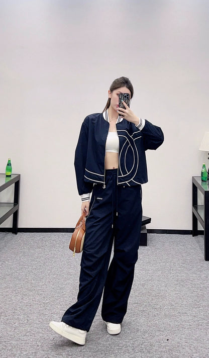C 25 Casual Baseball Jacket and Pants Set