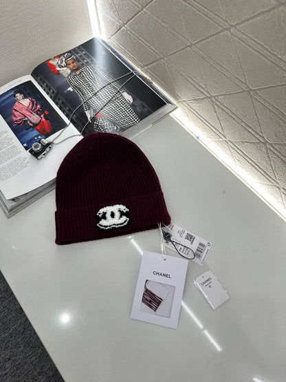 C 25 Logo Cashmere Knit Beanie