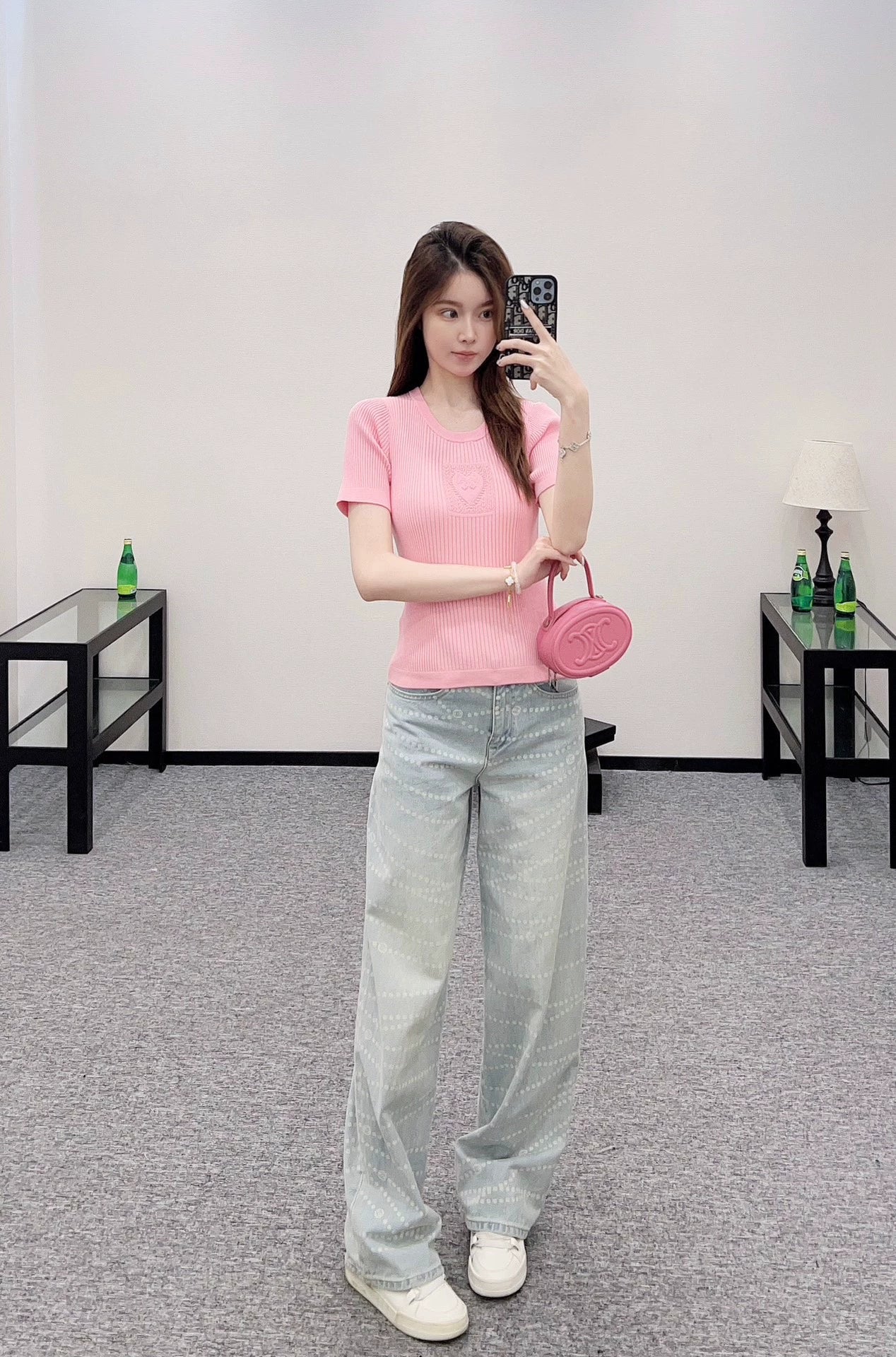 C 25 Heart knitted short sleeves
