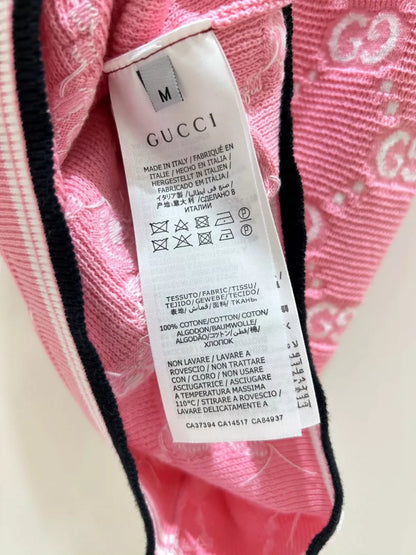 G 25 New Monogrammed Jacquard Knit Vest