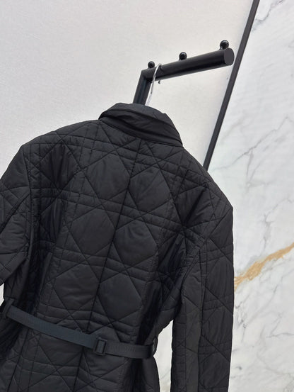 D 25fw Embroidered logo padded jacket