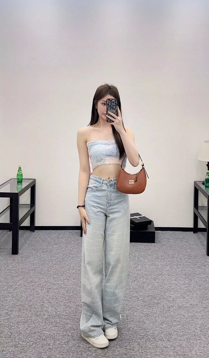 C 25 new button knit bustier