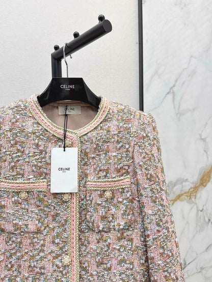 Ce 25 New trim design tweed jacket