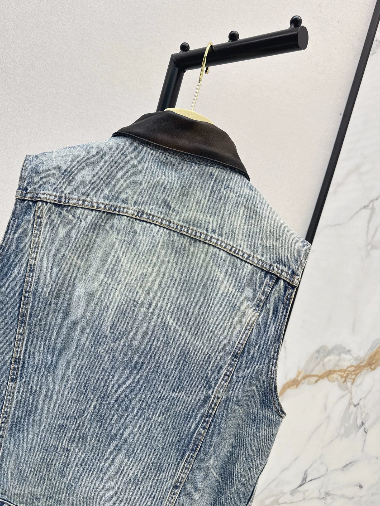 M 25fw Vintage denim vest