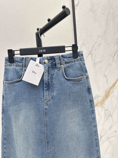 D 25 Spring/Summer Latest Denim Half Skirt (S-XXL)