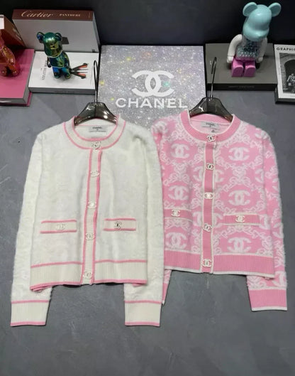 c 24 Cubic jacquard temperament cardigan