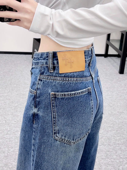 CH 25 New Cross Print Denim Pants