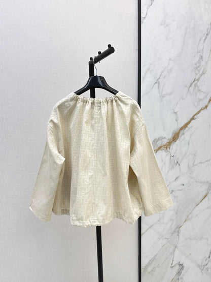 Fe 25 letter print cape coat