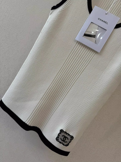 C 25 Spring and Summer New Short Sleeve Knitted Vest