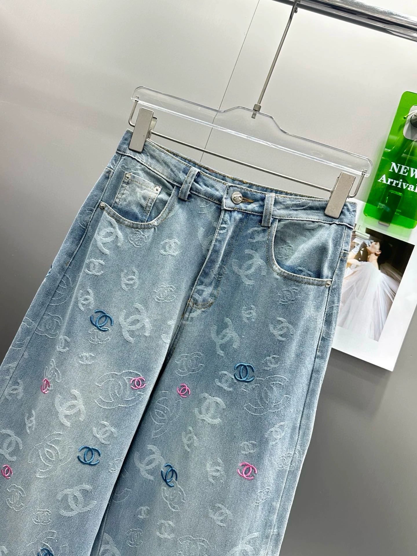 C 25 Summer new design jacquard jeans