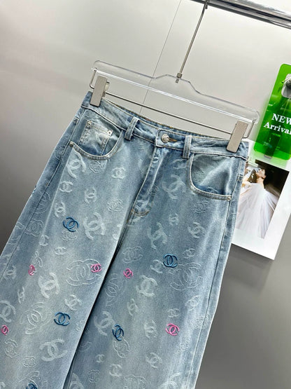C 25 Summer new design jacquard jeans
